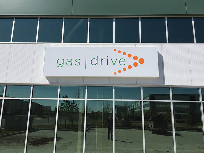 Gas Drive Busines Sign