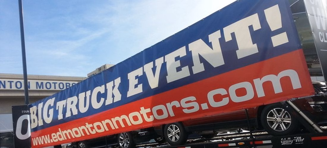 Business advertising banners in Edmonton for promotional displays